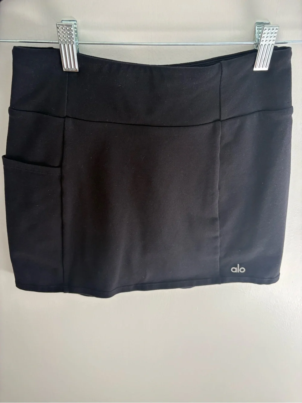 ALO Yoga Black Athletic Skort with Pocket